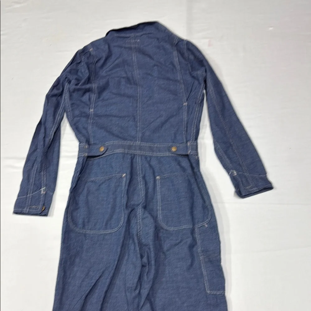 Ralph Lauren Double RL Blue Workwear Jumpsuit/overall 100% cotton made in Tunis - Picture 12 of 16